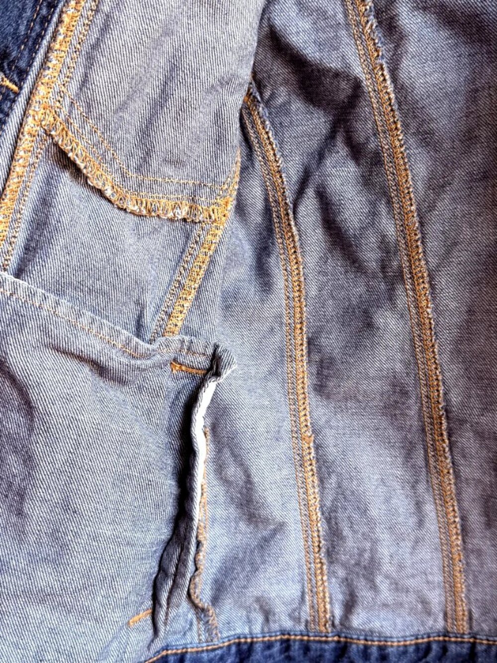 GAP Kids ED Ellen DeGeneres Denim Jacket ARTIST Paint Splatter XXL Regular - Picture 16 of 16